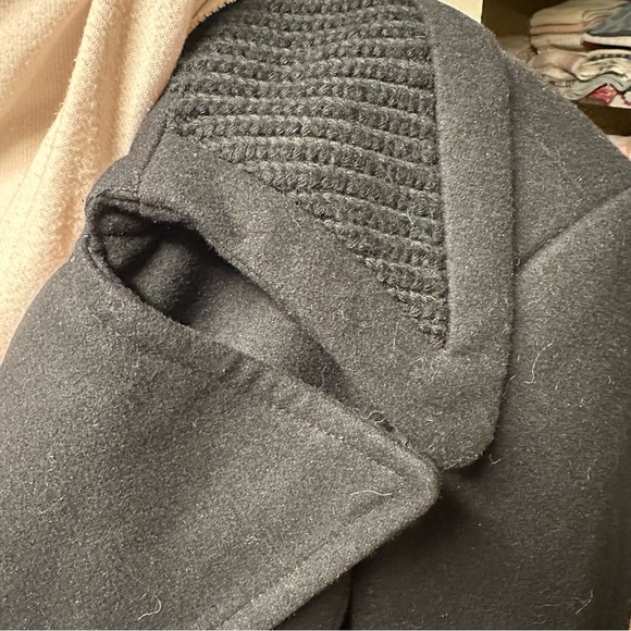 le chateau Black Double-Breasted Pea Coat - Picture 6 of 11